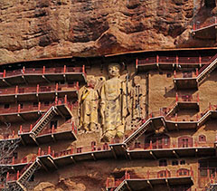 天水旅游租車(chē)自駕麥積山石窟